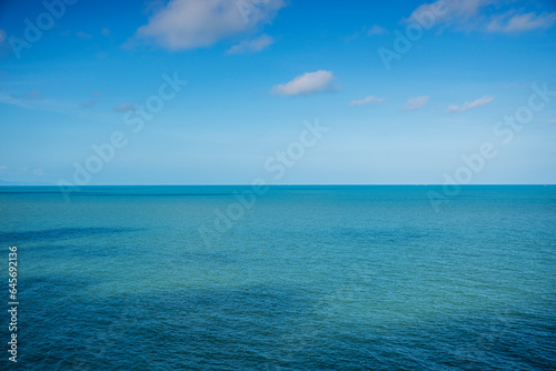 Blue sea and blue sky with cloud and ocean, ocean sea, Ocean water and ocean blue sea