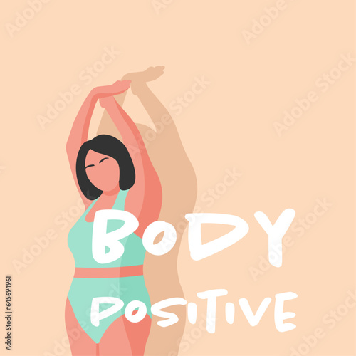 Woman's body. Body positive, beyond stereotypes