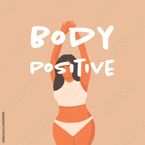 Woman's body. Body positive, beyond stereotypes