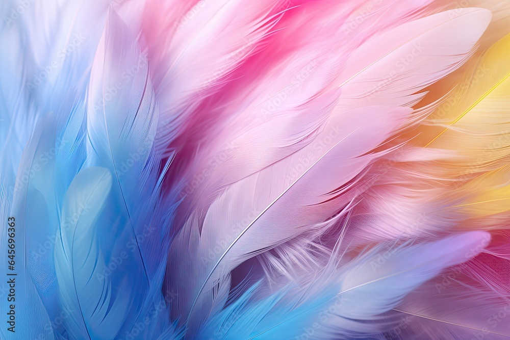 soft colorful feathers background wallpaper close up