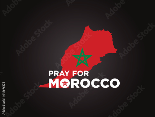 pray for Morocco concept poster design. earthquake hit Morocco.