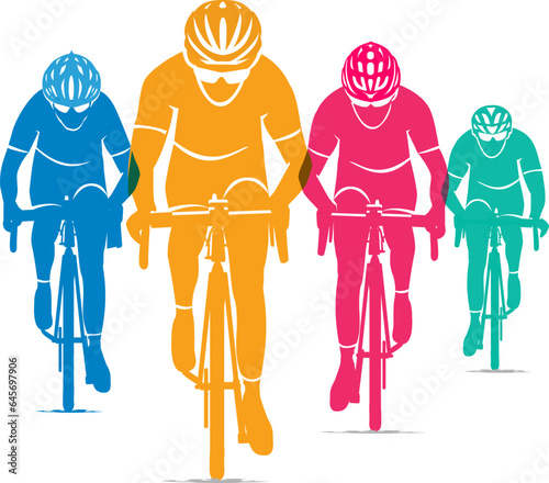 Great elegant vector editable bicycle race poster background design for your championship community event	
