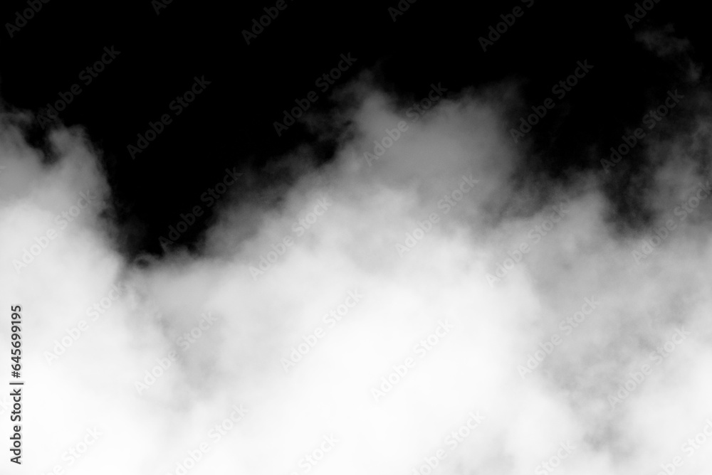 Fototapeta premium Biała chmura, dym