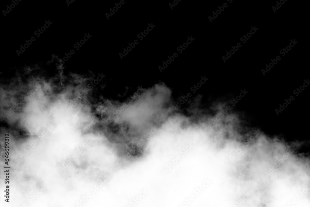 Fototapeta premium Biała chmura, dym