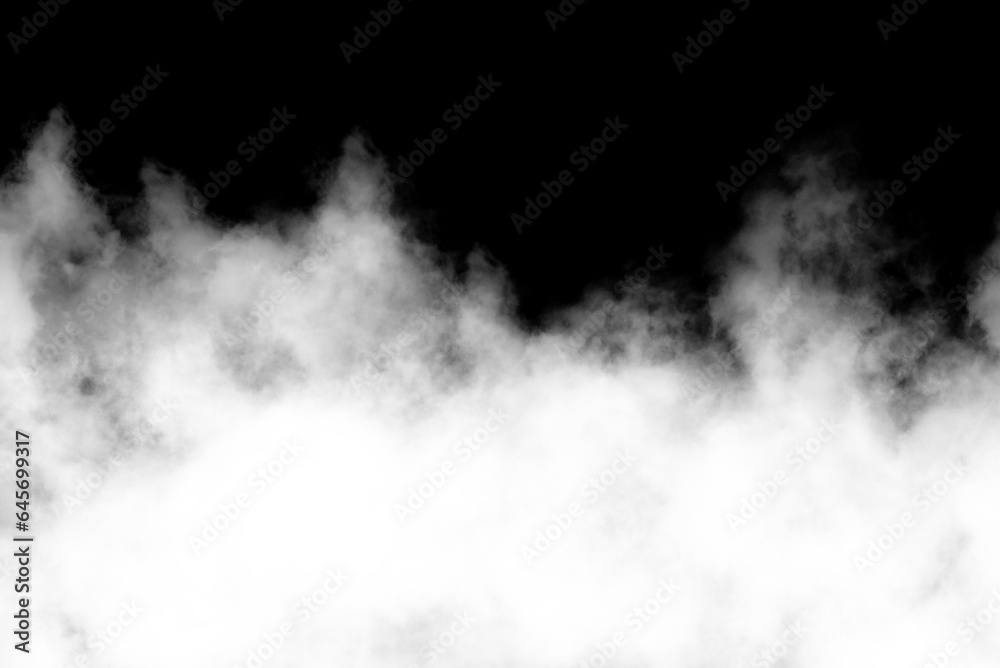 Fototapeta premium Biała chmura, dym