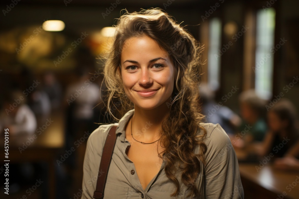 Obraz premium portrait of a young beautiful girl