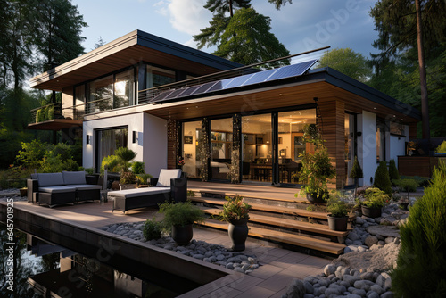 new house with solar panel  © AI Exclusive 