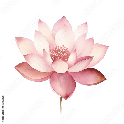 Pink lotus water color art