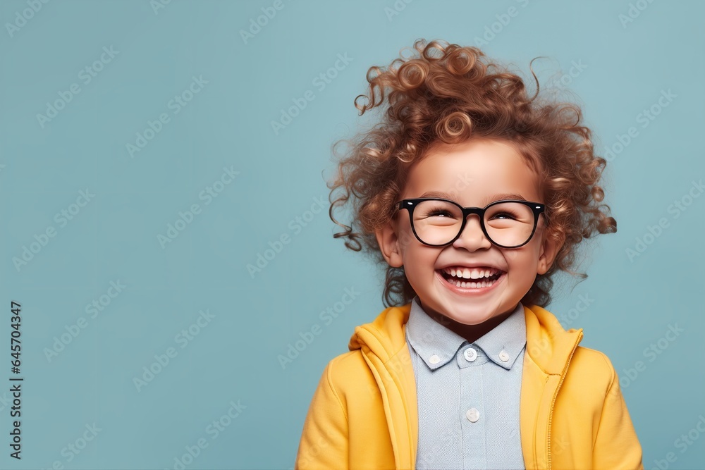 portrait of a smiling kid back to school background wallpaper