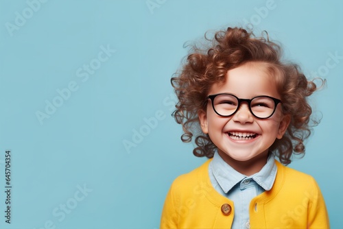 portrait of a smiling kid back to school background wallpaper