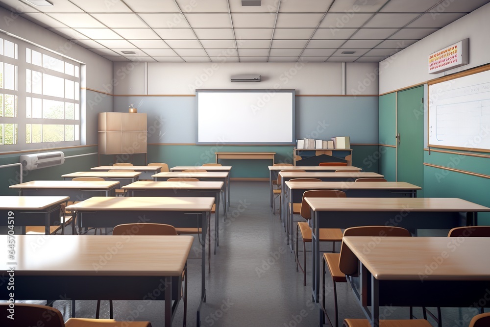 empty classroom at school empty classroom at school