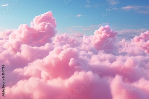 pink clouds in the sky cotton candy