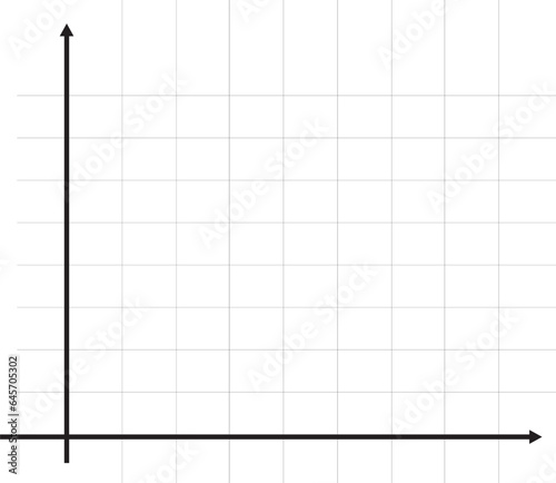 Diagram Of Graph. X Y Axis Cartesian Coordinate Plane. Vector Illustration Design. Transparent Background.