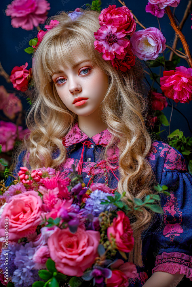 Anime Cosplay Girl Fairy Tale Fantasy Wallpaper Cover Magazine Illustration Generative AI, Background Digital Art Anime Cosplay Girl Fairy Tale Fantasy Wallpaper Cover Magazine Illustration Generative AI, Background Digital Art