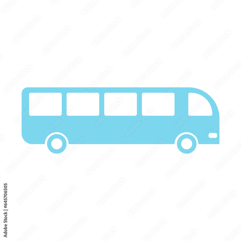 blue bus icon