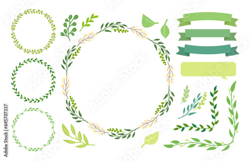 植物のフレームセット