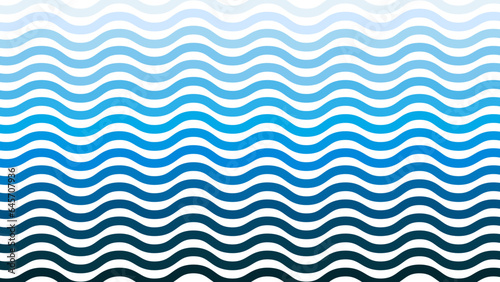 Background. Waves. Transitional color from dark blue to light blue.