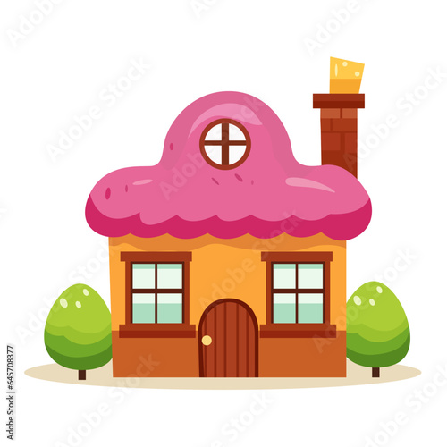 Candy and Cake House Illustration