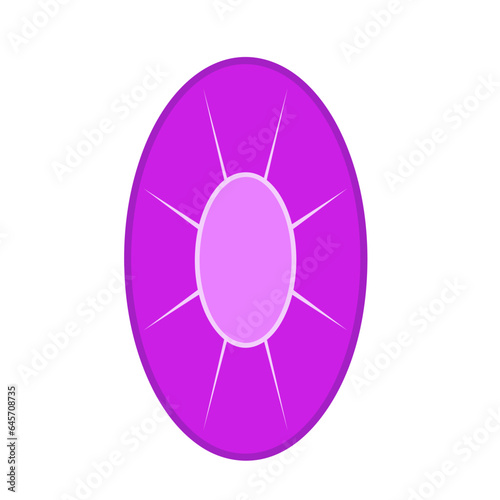 amethyst gem jewelry art drawn icon