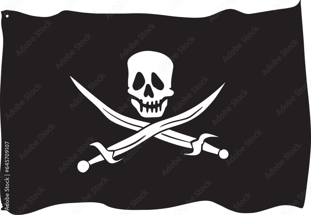 Naklejka premium jolly roger flag