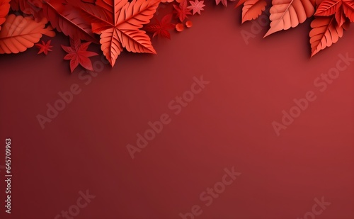 Herbstliche Impressionen  Hintergrund mit bunten Bl  ttern
