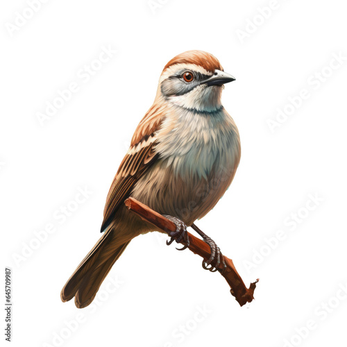 Sparrow bird called Chipping transparent background © 2rogan