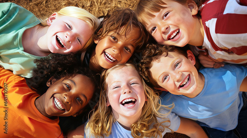 group of kids smiling