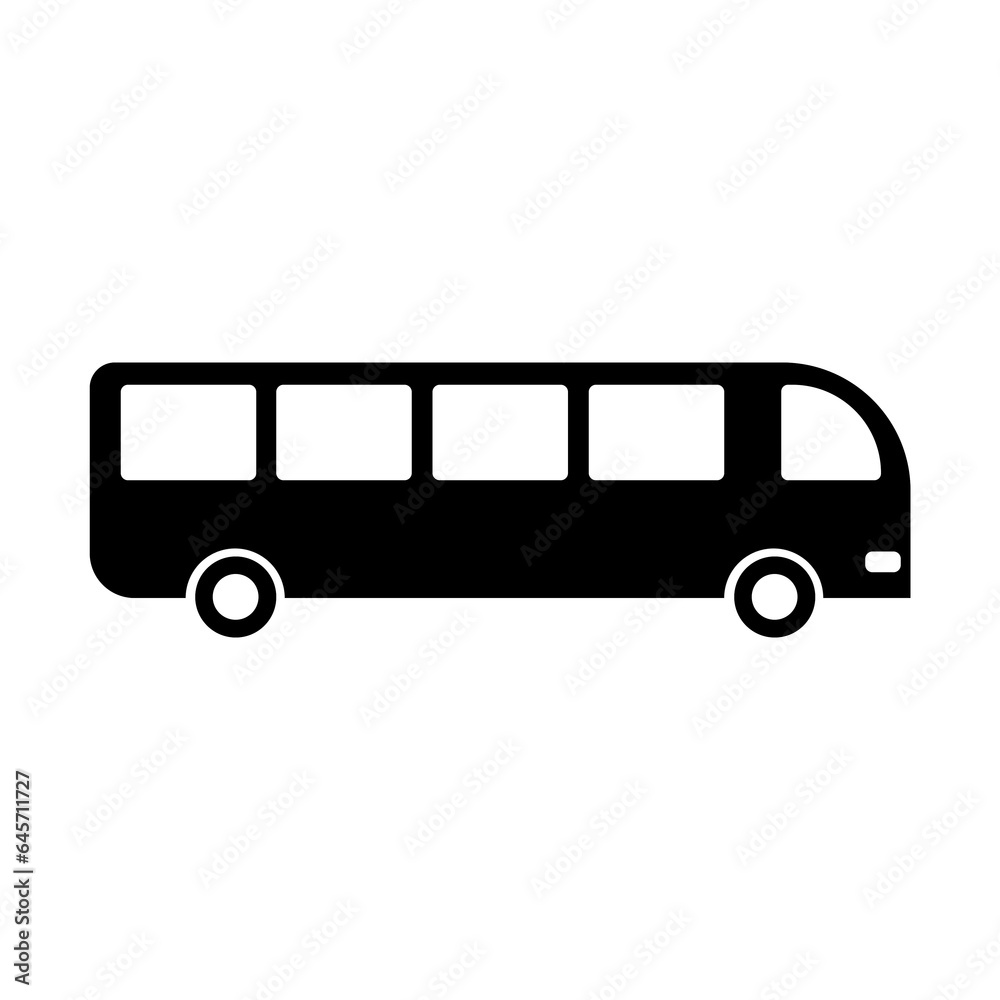 black bus icon