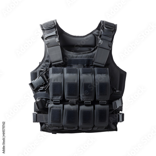 Bulletproof Vest Body Armor Isolated on Transparent Background PNG