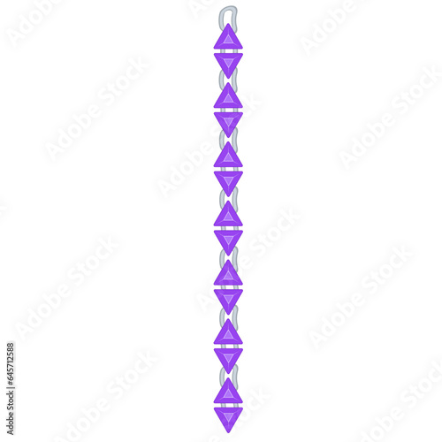 golden and silver chain jewelry amethyst icon