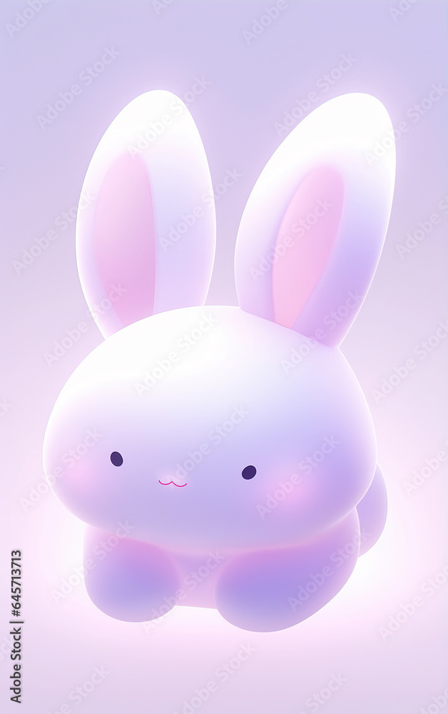 Chinese traditional festival Mid-Autumn Festival mascot rabbit,created with generative ai tecnology.