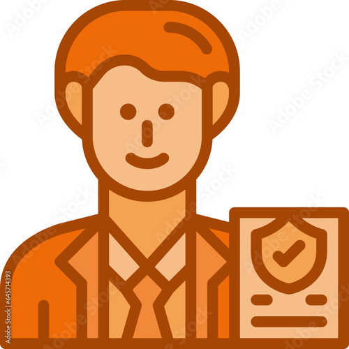 insurer two tone icon