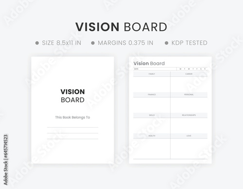 Vision Board Template Printable 