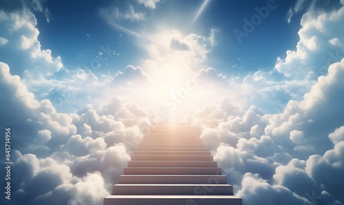 Leinwand Poster stairway to heaven, ai generative