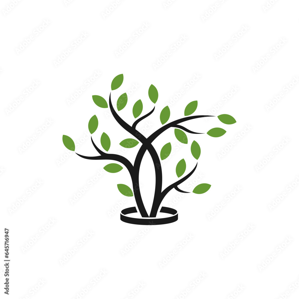 Beautiful leaf clean and simple concept 