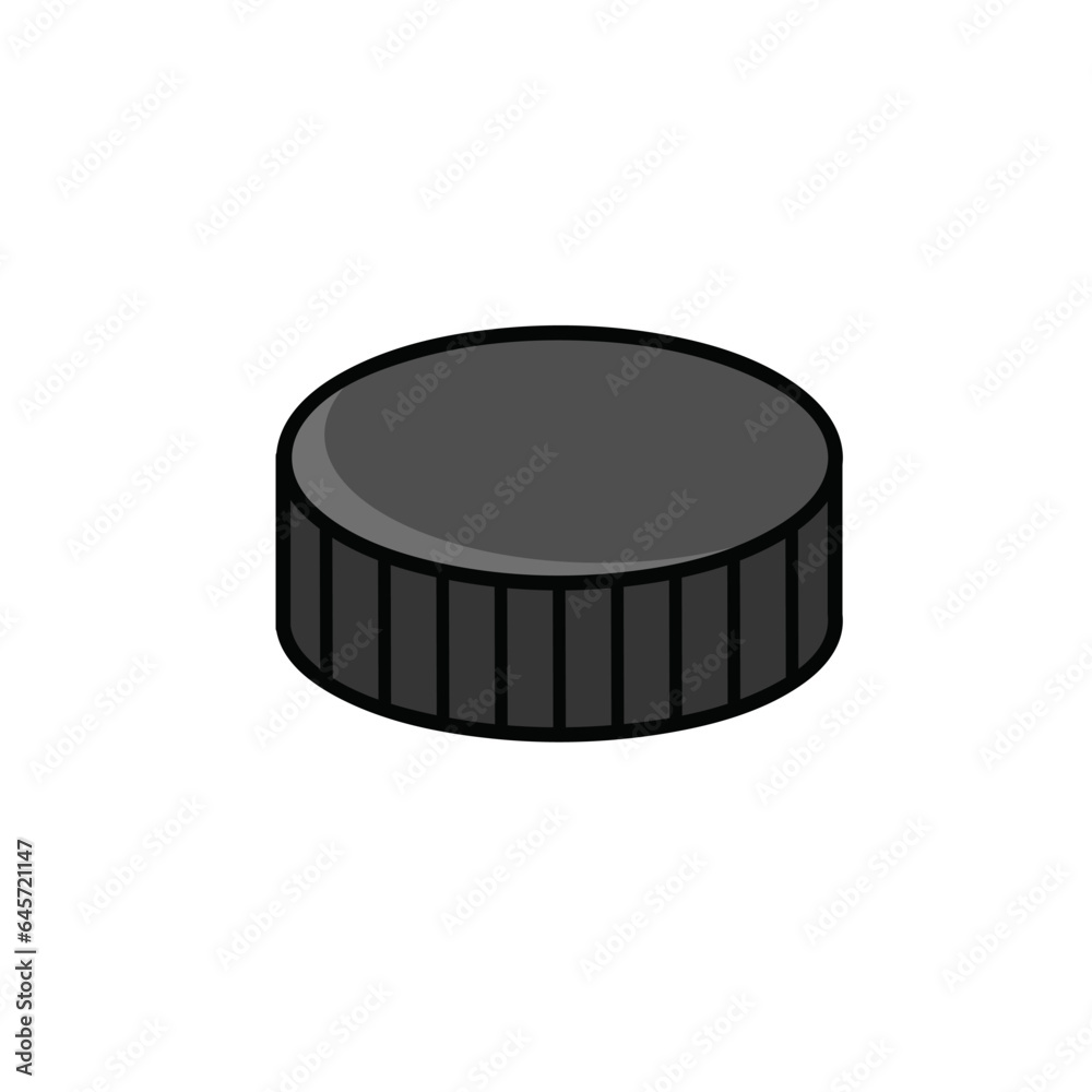 hockey ball puck icon cartoon style hockey ball puck icon cartoon style