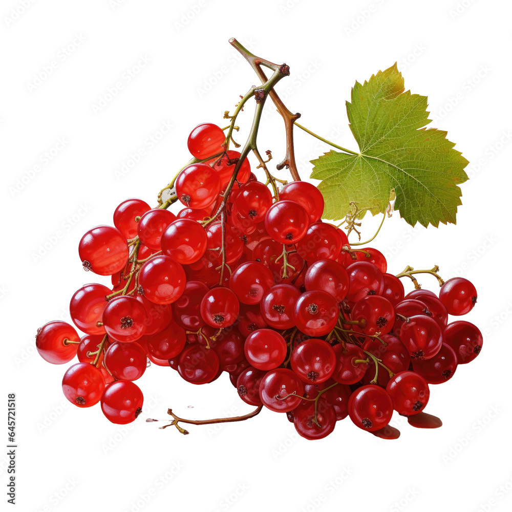 Redcurrants on a transparent background Redcurrants on a transparent background
