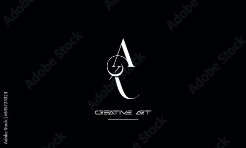 AK, KA, A, K abstract letters logo monogram photo