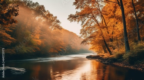 sunrise over the river © Muhammad