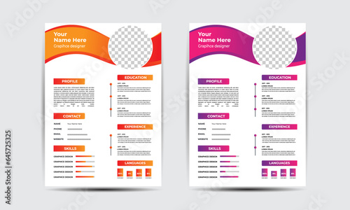 Sample CV Design To highlight your identity, I do
 this design. Here you can put all kinds of information. Resume
 design at once, sample and creative design