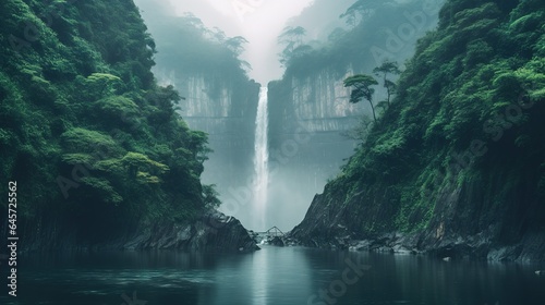 waterfall in the mountains © Muhammad