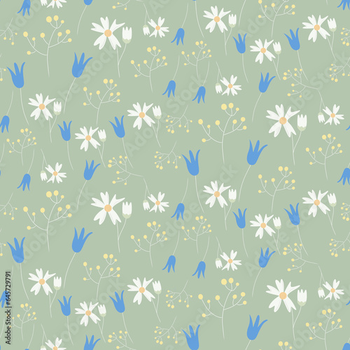 seamless pattern with flowers