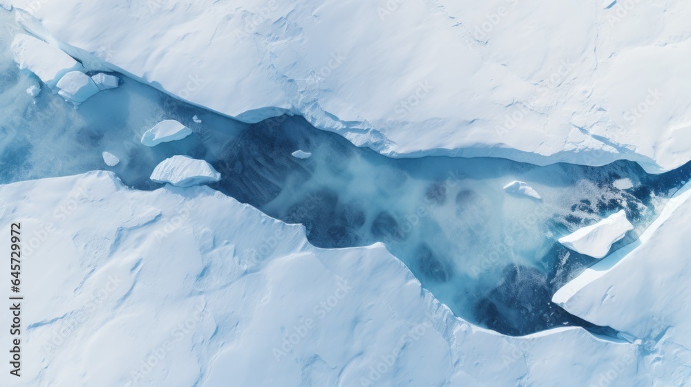 Fototapeta Antarctic Glacier Wonder: Glacier Blue and nature