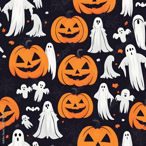 Scary and funny Halloween decor design. Generative AI