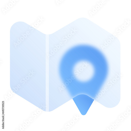 Map Location Glassmorphism UI Icon Sign and Symbol Design Illustrator Png Svg	