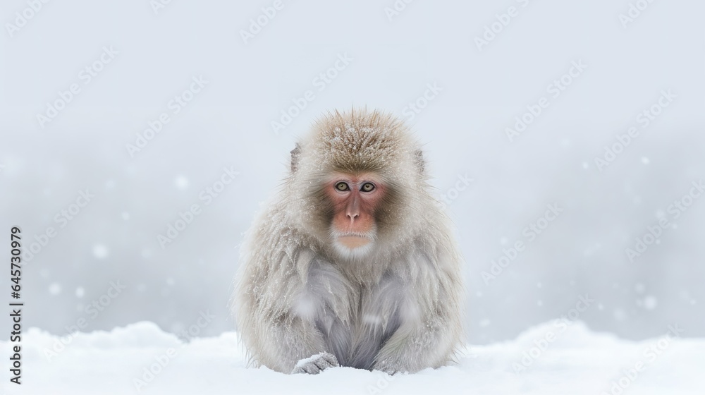 Fototapeta premium A minimalist photograph of an animal