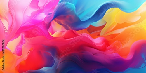 Colorful Liquid and Abstract Splashes Create a Vibrant and Dynamic Abstract Background