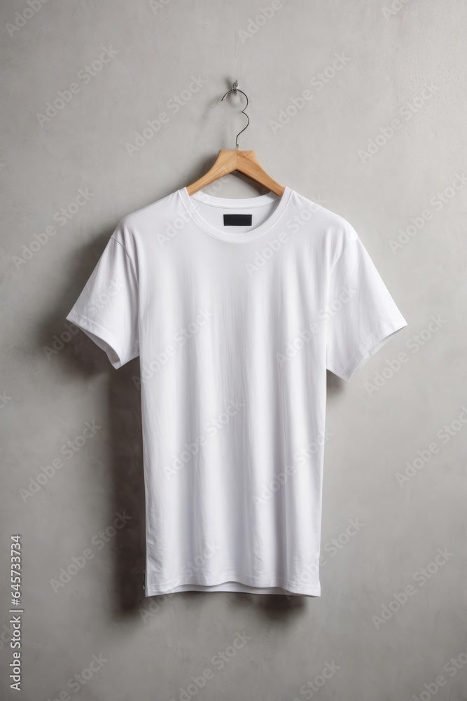 White t-shirt with short sleeve mockup White t-shirt with short sleeve mockup