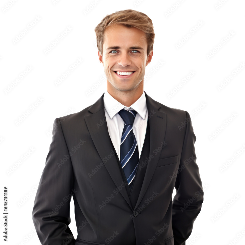 Young smiling businessman isolated. Young smiling businessman isolated.