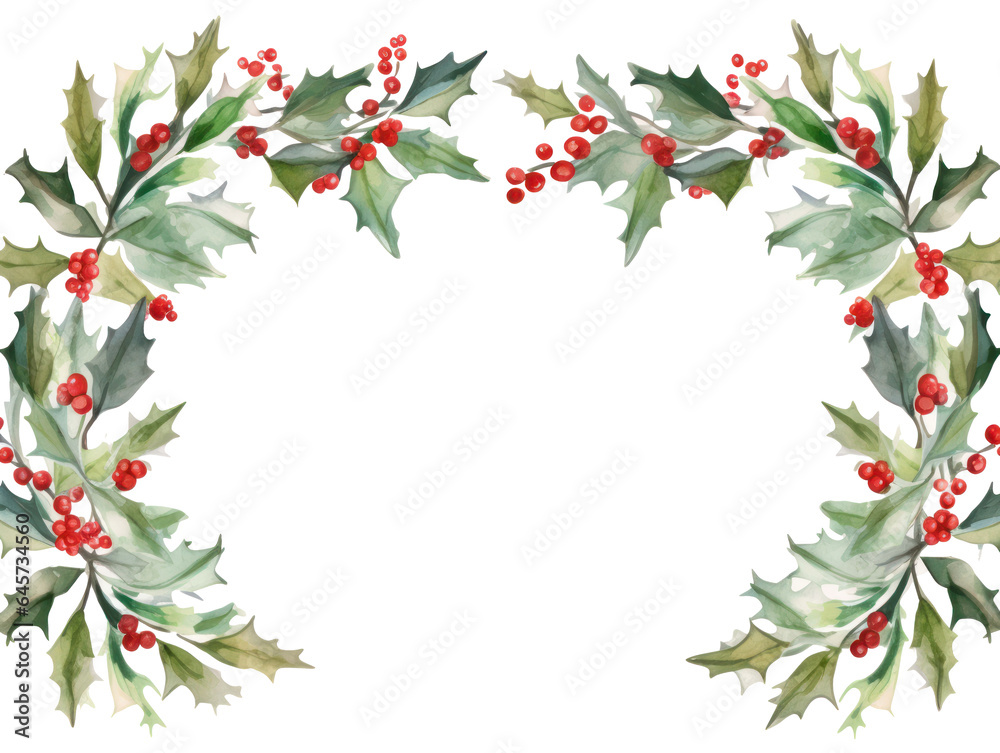 Christmas background with hollly leaves Christmas background with hollly leaves